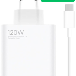 Chargeur Xiaomi Officiel 120W Blanc avec Combo USB Type-C Ultra-Rapide