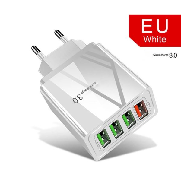 Adaptateur Éclairé 4 Ports USB 3A - Chargeur Rapide pour Téléphone Mobile – Image 5