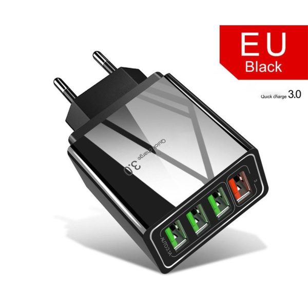 Adaptateur Éclairé 4 Ports USB 3A - Chargeur Rapide pour Téléphone Mobile – Image 7