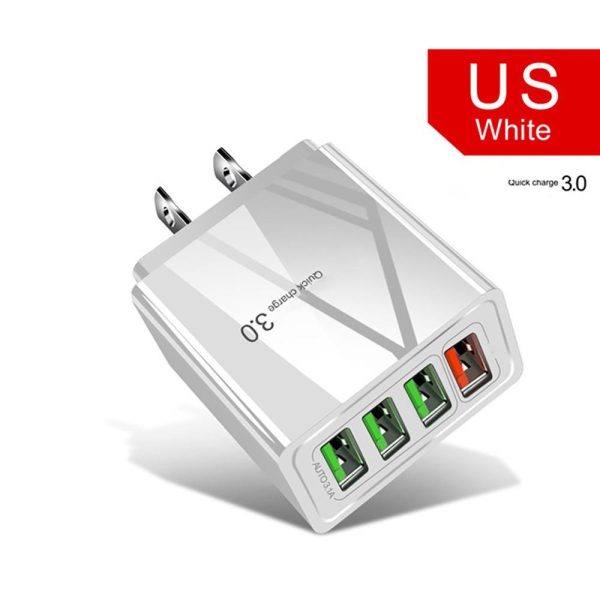 Adaptateur Éclairé 4 Ports USB 3A - Chargeur Rapide pour Téléphone Mobile – Image 2