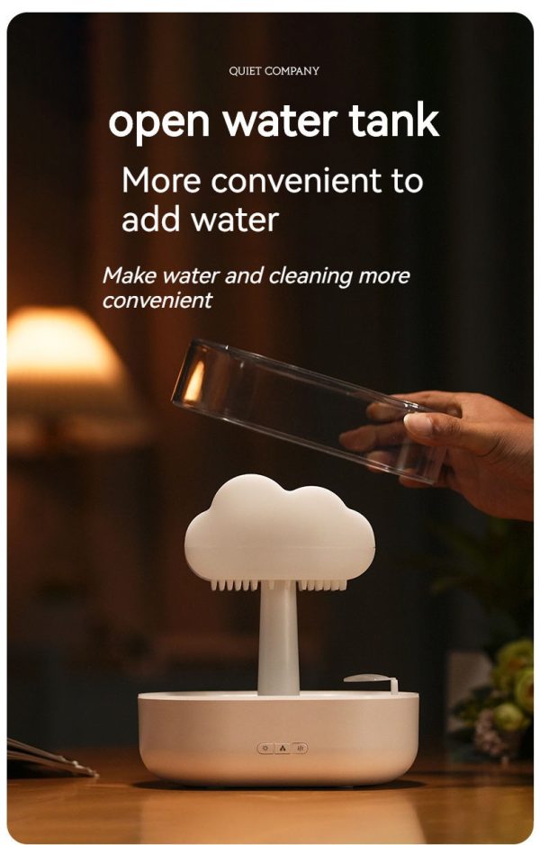 Humidificateur Nuage de Pluie 200ML avec Gouttes d'Eau, Diffuseur d'Huiles Essentielles et Diffuseur d'Arômes – Image 5