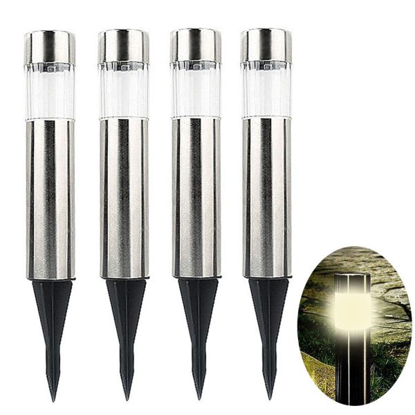 Lampe Solaire Cylindrique pour Pelouse – Image 8