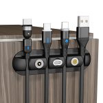 Organisateur de câbles magnétiques de bureau avec chargeur
