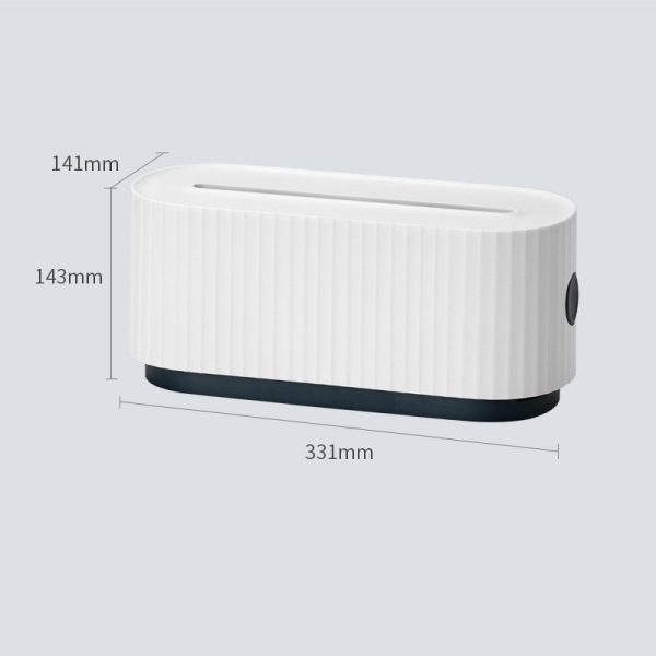 Boîte de Rangement pour Multiprise et Câbles - Protection Anti-Poussière - Organisateur de Chargeurs et Prises - Boîte de Rangement pour Fils Réseau et Gestion des Câbles – Image 6