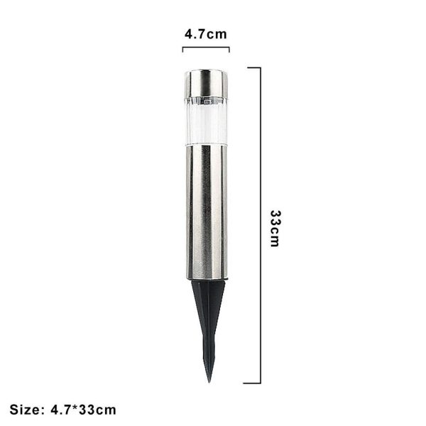 Lampe Solaire Cylindrique pour Pelouse – Image 4