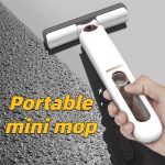 Mini Mop Auto-essorage Portable, Balai Absorbant Ultra-Efficace Sans Lavage à Main