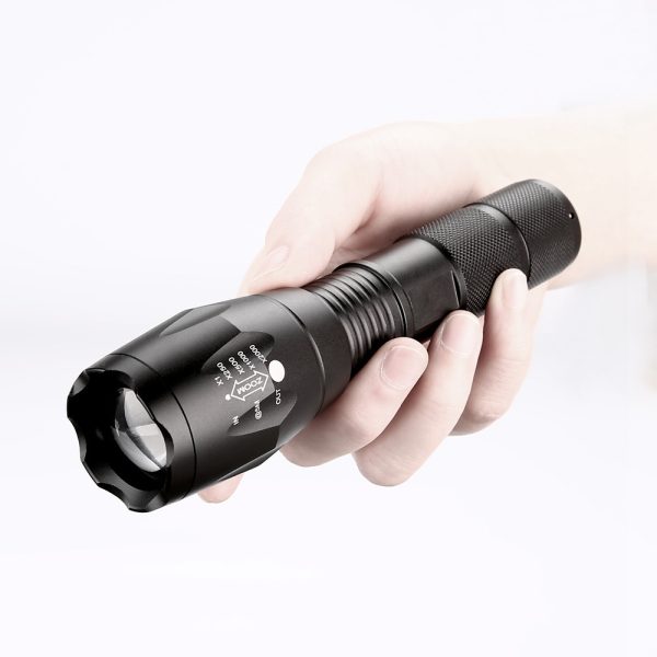 Lampe de poche LED portable mini avec zoom, torche de chasse zoomable – Image 2