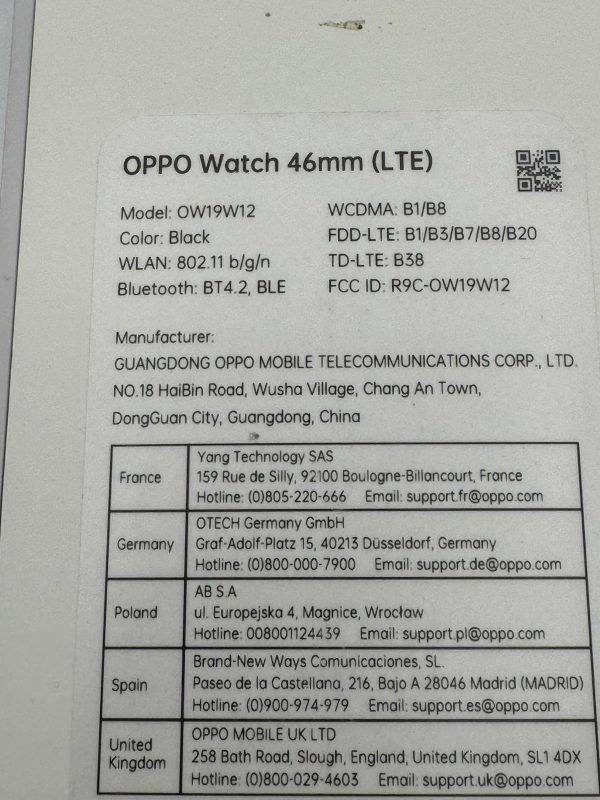 OPPO Montre 46 mm LTE - Smartwatch Noir - En Très Bon État – Image 8