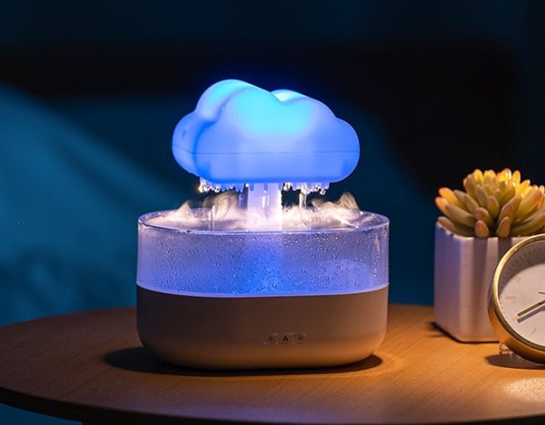 Humidificateur Nuage de Pluie 200ML avec Gouttes d'Eau, Diffuseur d'Huiles Essentielles et Diffuseur d'Arômes – Image 2