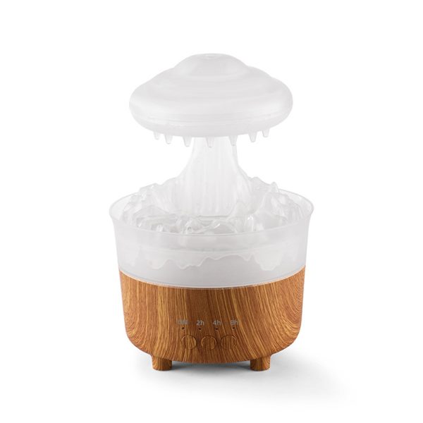 Humidificateur Lampe de Nuit Nuage de Pluie avec Bruit de Gouttes d'Eau, Lumière LED 7 Couleurs et Diffuseur d'Huiles Essentielles pour Aromathérapie – Image 7