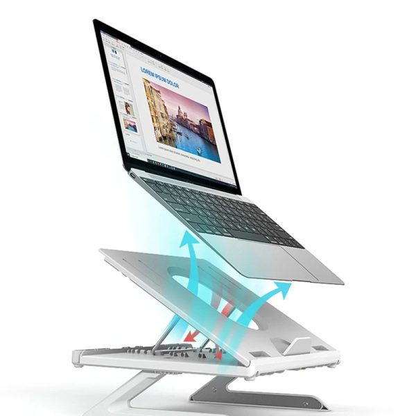 Nouveau Support pour Ordinateur Portable Pliable et Multifonctionnel avec Élévateur et Base en Alliage d'Aluminium – Image 10