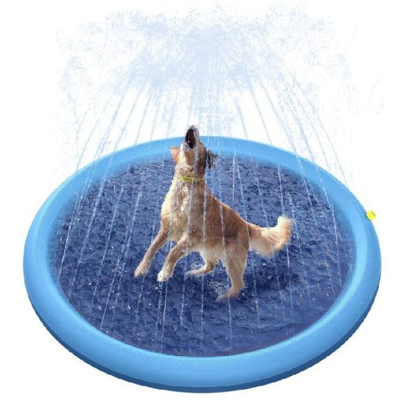 Tapis de Jeu Antidérapant avec Jet d’Eau pour Enfants et Chiens – Piscine d’Été Extérieure – Jouet d’Eau Amusant pour Jardin – Fontaine de Jeux – Image 5