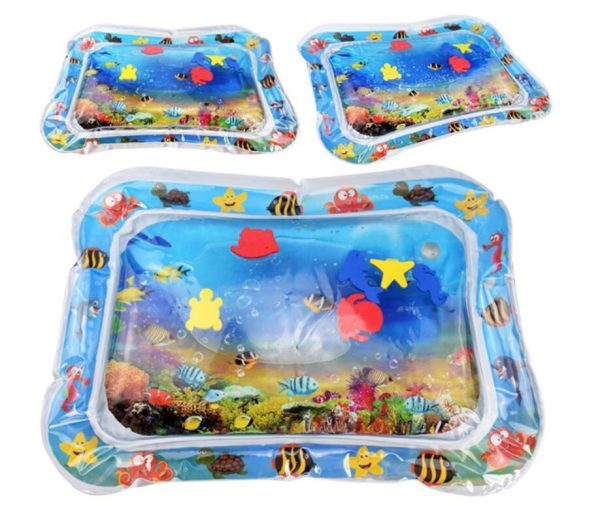 Baby Inflatable Water Mat, Infants Summer Beach Water Mat Patted Pad Water Cushion For Infants Toddlers Summer Activity Play Toys Baby Pillows – Image 3