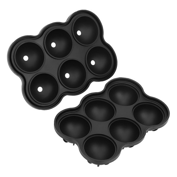 Large Ice Cube Maker Silicone Mold 6 Cell Big Sphere Ice Ball Tray Whiskey Wine Cocktail Party Bar Accessories – Image 4
