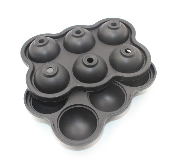 Large Ice Cube Maker Silicone Mold 6 Cell Big Sphere Ice Ball Tray Whiskey Wine Cocktail Party Bar Accessories – Image 6