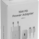 SAMSUNG Chargeur Secteur 15W USB C avec Cable Blanc