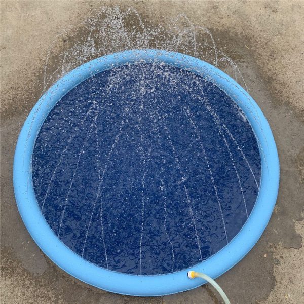 Tapis de Jeu Antidérapant avec Jet d’Eau pour Enfants et Chiens – Piscine d’Été Extérieure – Jouet d’Eau Amusant pour Jardin – Fontaine de Jeux – Image 7