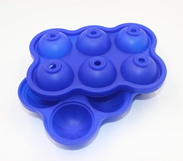 Large Ice Cube Maker Silicone Mold 6 Cell Big Sphere Ice Ball Tray Whiskey Wine Cocktail Party Bar Accessories – Image 9