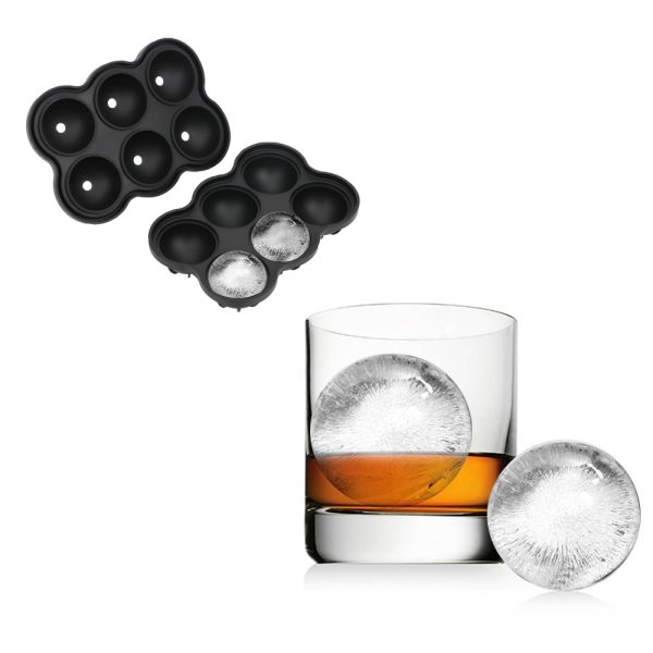 Large Ice Cube Maker Silicone Mold 6 Cell Big Sphere Ice Ball Tray Whiskey Wine Cocktail Party Bar Accessories – Image 2