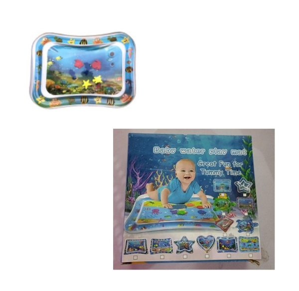Baby Inflatable Water Mat, Infants Summer Beach Water Mat Patted Pad Water Cushion For Infants Toddlers Summer Activity Play Toys Baby Pillows – Image 7