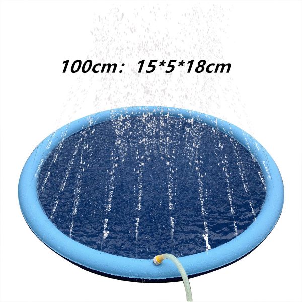 Tapis de Jeu Antidérapant avec Jet d’Eau pour Enfants et Chiens – Piscine d’Été Extérieure – Jouet d’Eau Amusant pour Jardin – Fontaine de Jeux – Image 10
