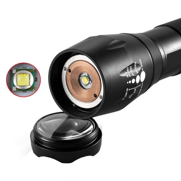 2x Lampe Torche LED Ultra Puissante 990000LM Rechargeable – Lampe de Poche Zoom pour Camping – Image 7