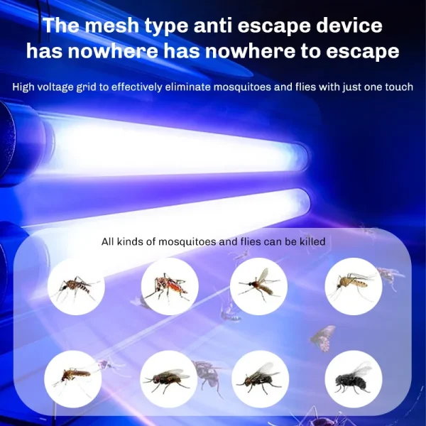 Lampe anti-moustiques électrique, répulsif anti-insectes, UV et LED, 110V/220V – Image 6