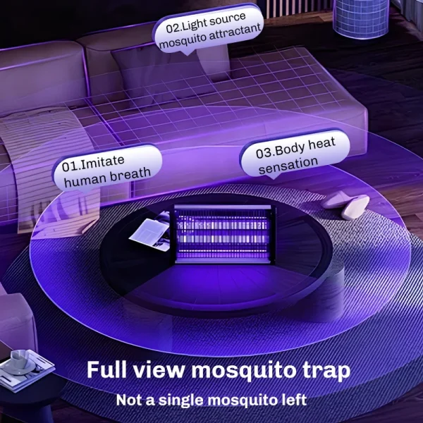 Lampe anti-moustiques électrique, répulsif anti-insectes, UV et LED, 110V/220V – Image 4