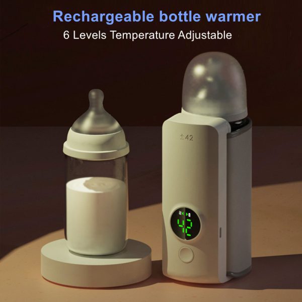 Chauffe-biberon portable sans fil rechargeable – Sac chauffant avec charge USB – Chauffage à température constante – Housse isolante universelle pour biberon – Image 3