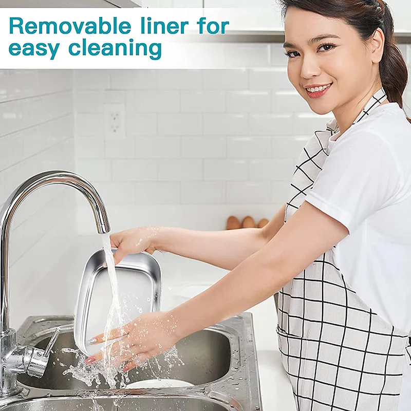 Boîte à déjeuner électrique 2 en 1, chauffe-aliments portable anti-fuite, boîte à déjeuner bento micro-ondes 1.5/2/2.5 L avec récipient en acier inoxydable – Image 3