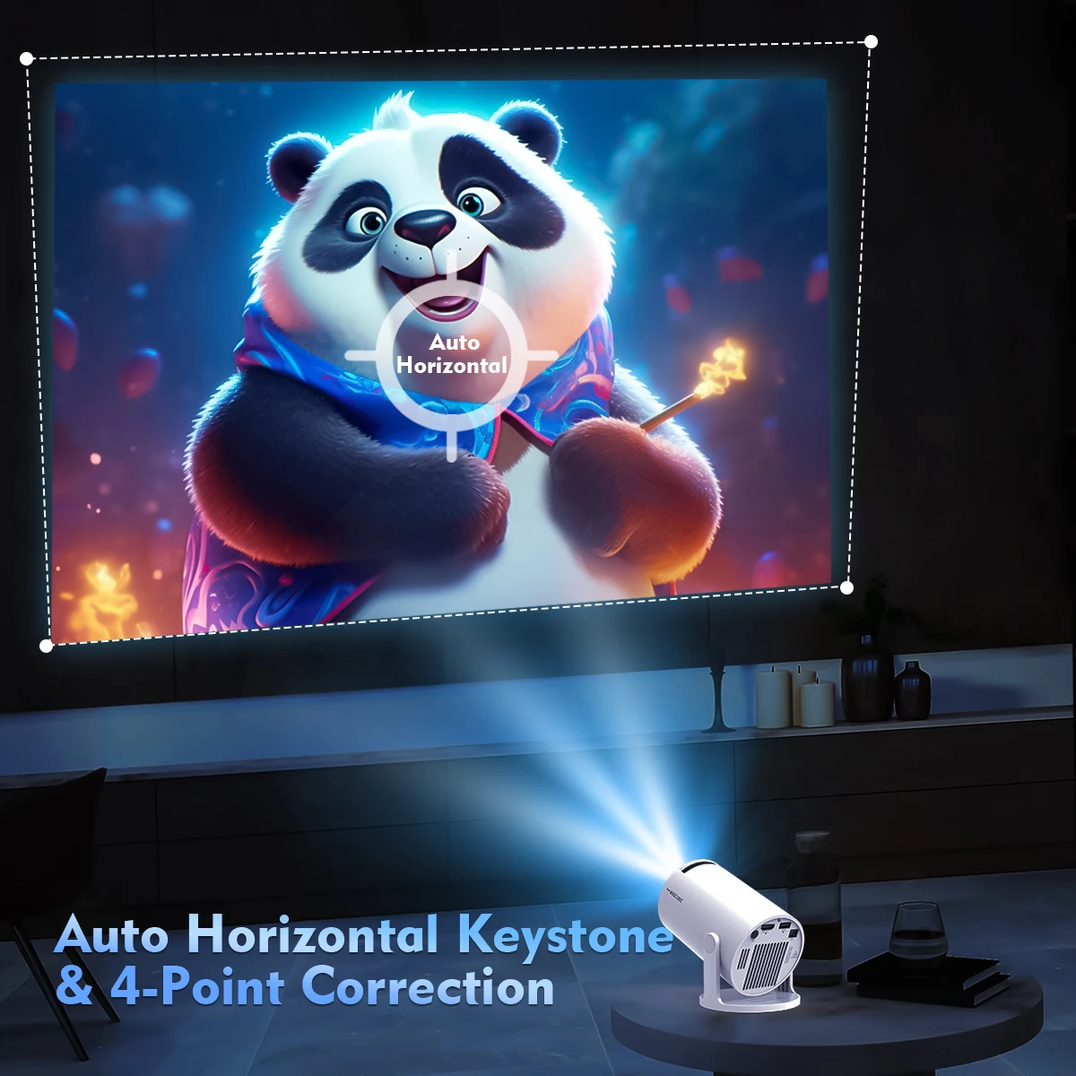 Projecteur HY300 Pro 4K Android 11 WiFi6 290ANSI – Portable 1080P Natif – Image 6