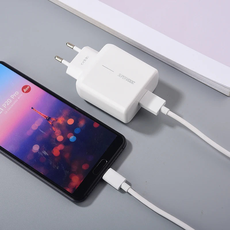 Chargeur SuperVOOC OPPO 65W + Câble Rouge d’origine – 100 % Authentique – Charge – Image 6