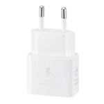 Chargeur D'origine Samsung 15W PD USB-C – Adaptateur Secteur Charge Rapide avec Câble USB-C vers USB-C (1m) – Blanc